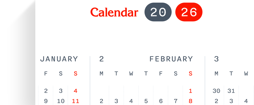2026 Undated Planner