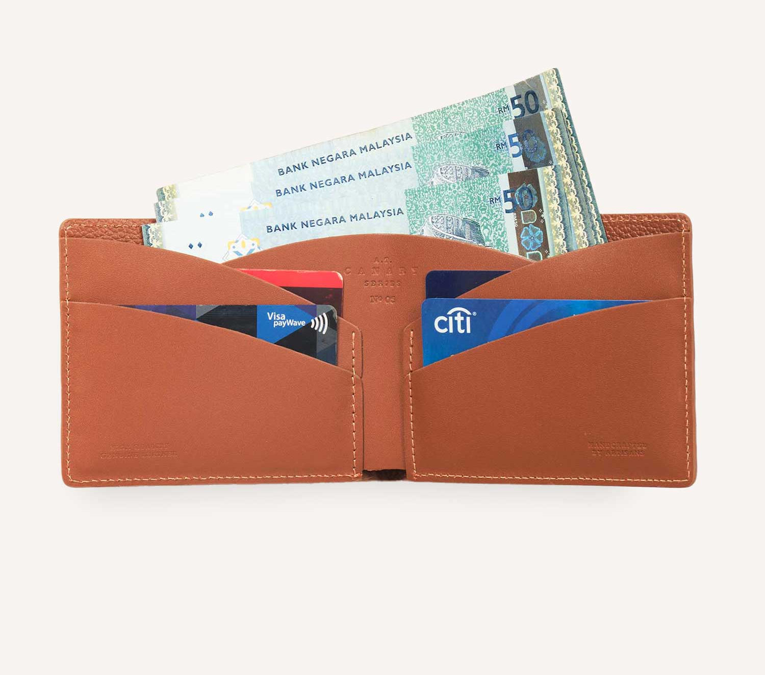 Caramel—Bi-Fold Slim Wallet - Main Image