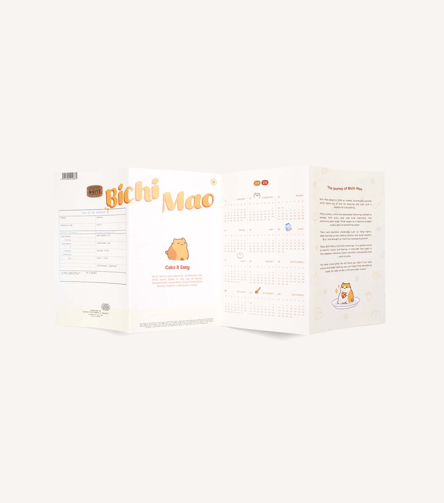 Bichi Mao 'Charcoal Mao'—A5s Trio Book