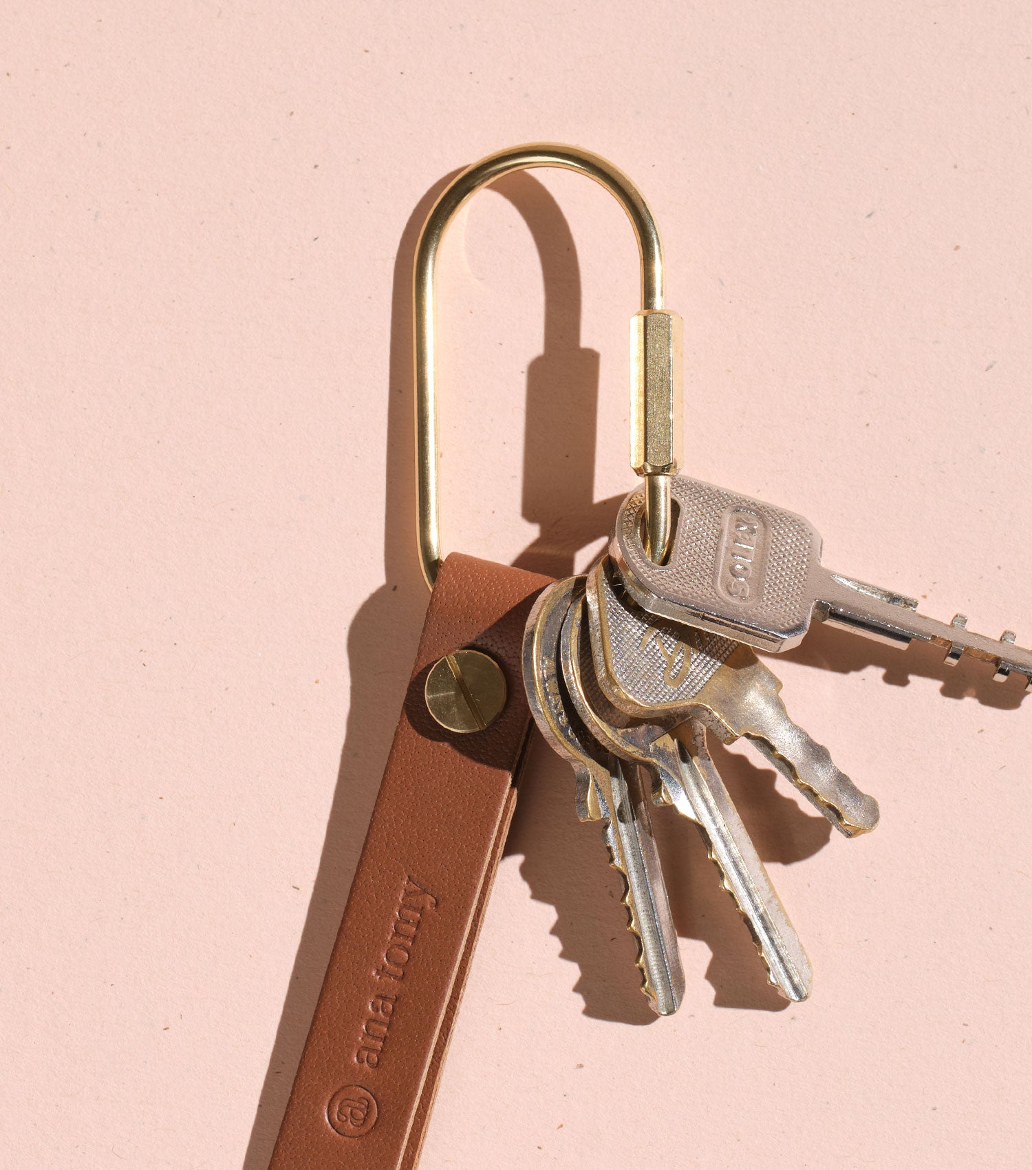 小物 HIGH-END LEATHER ROOM KEYRING by Annonay Leather Key Rings & Handmade Key Chains Luxury Handmade UK