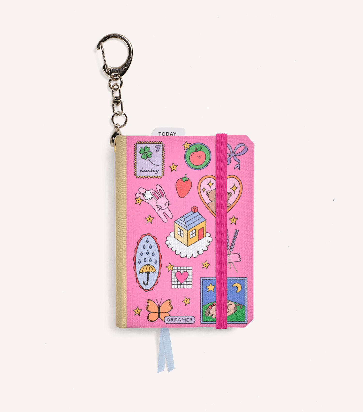 Rosie Pink 'Sticker Collector'—Micro Notebook Charms