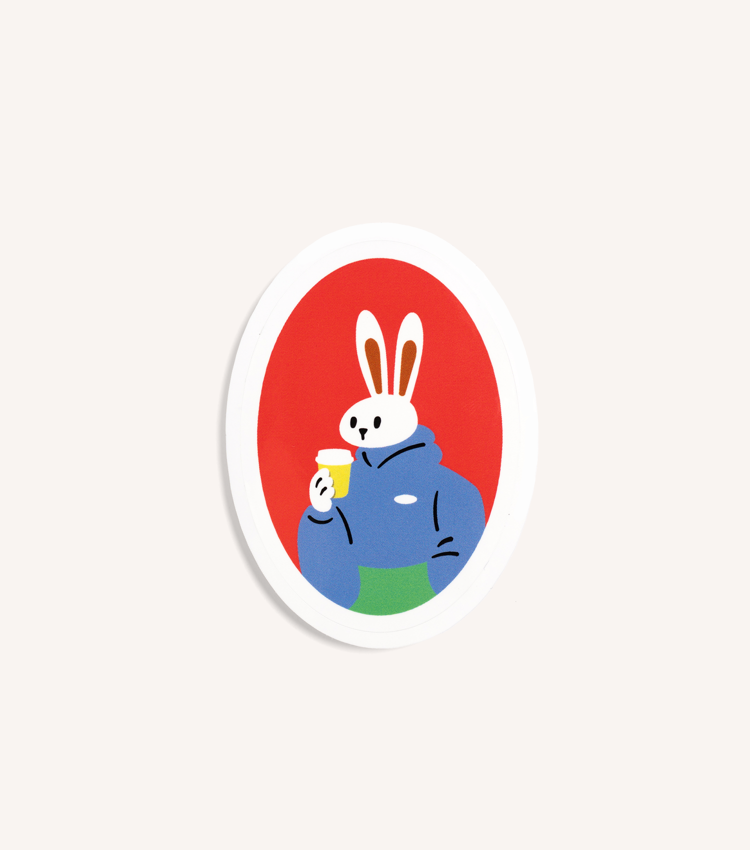 Fablenaut ‘Caffeinating by the Window’—Sticker