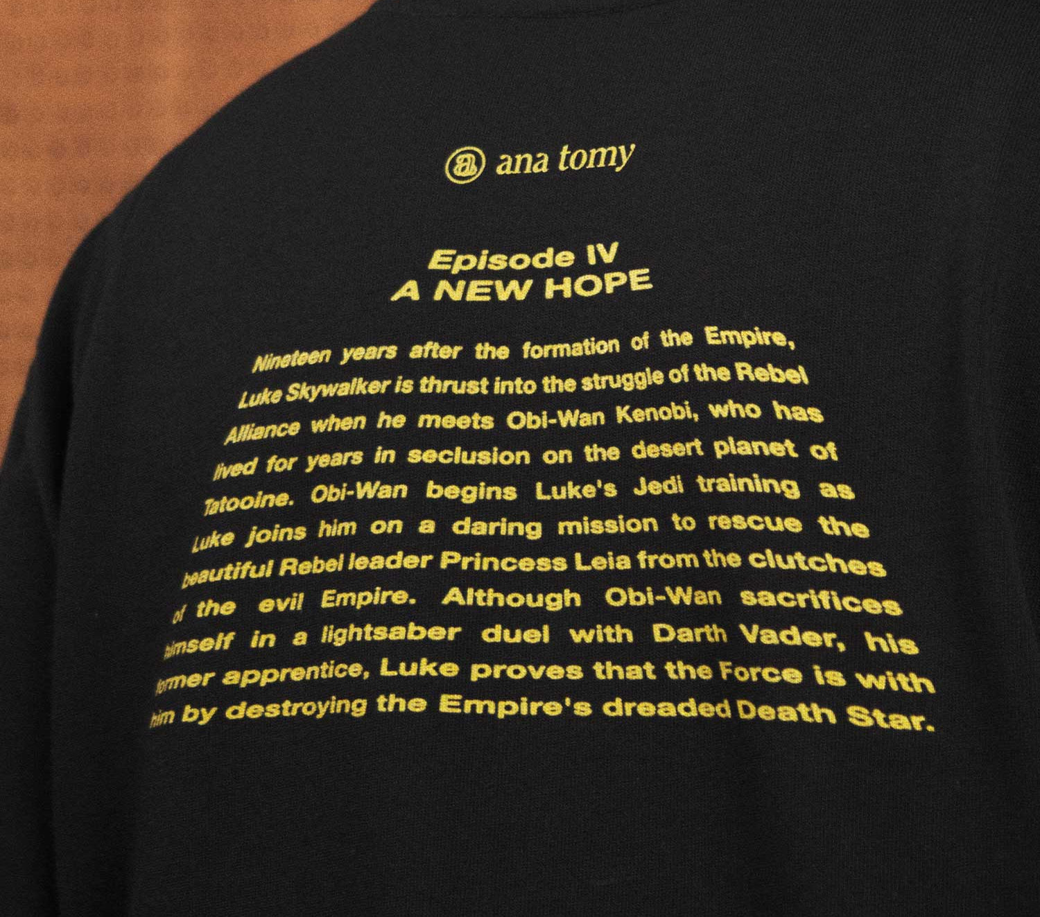 Star Wars™ A New Hope—Black Dropped Shoulder Tee