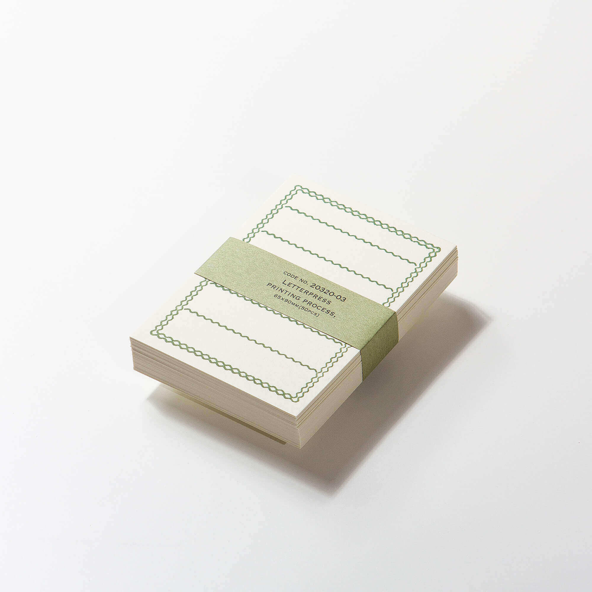Classiky: Letterpress Memo Card (Dark Green)