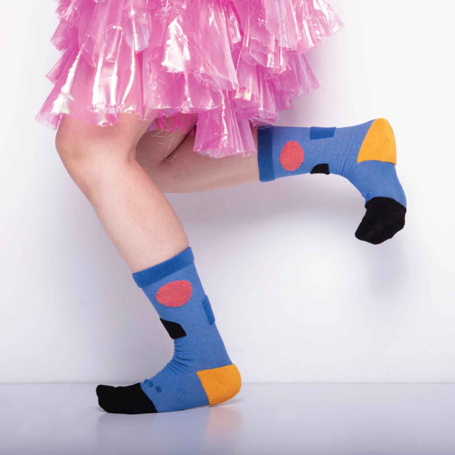 My Inner Beauty : JIWA | Reversible Patterned Socks (Blue &amp; Black)
