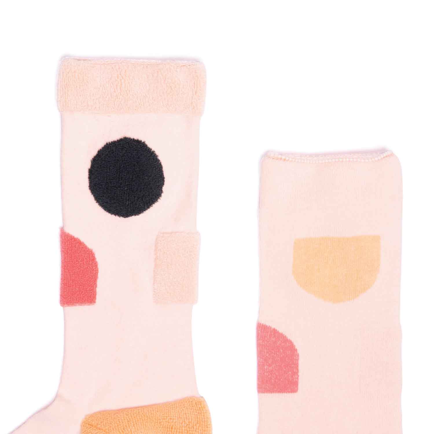 My Inner Beauty : JIWA | Reversible Patterned Socks (Pink &amp; Orange)